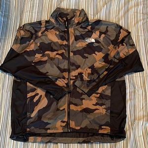 Camouflage North Face Windbreaker